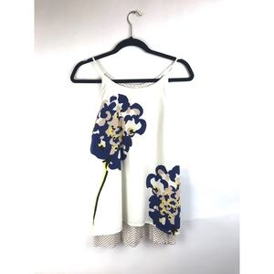 Anthropologie porridge  floral tank L